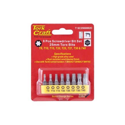 8 Piece Torx Screwdriver Bit Set 8 Piece Torx Screwdriver Bit Set