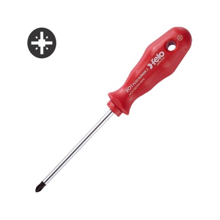 Pozi Shock Proof Screwdriver - Pozi 0 x 60 | Felo Tools 