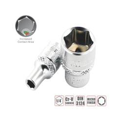 Drive Hex Socket - 1/4'' Drive - 7mm | Fixman
