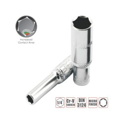 4mm - 1/4" -  Drive Deep Socket | Fixman