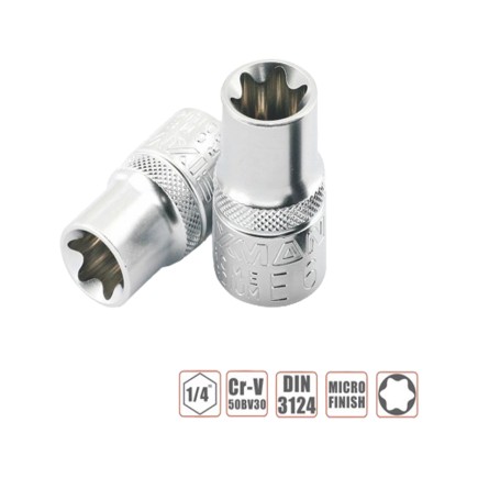 Drive E-Socket 6 point - 1/4'' Drive - E7 | Fixman