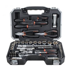 65 Piece - 1/4" & 1/2" Drive Sockets tool set | Fixman