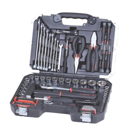 84 Piece - 1/4" & 1/2" Drive Sockets tool set | Fixman