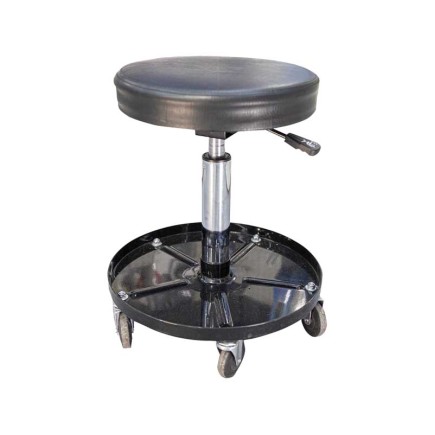 The Mechanic Chair with Adjustable Round Seat and Tool Tray | Torkcraft