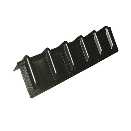 1.2m - Corner Plate - Black | Plastic 