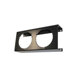 4” Boxed Bracket Holes With Black Power Coated Finish - 2 Semi-Sealed Lamps | Trucklamps