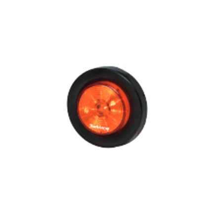 77x10mm - 7 LED Red Circle Lens With Gasket -  Flush Mount | Trucklamps