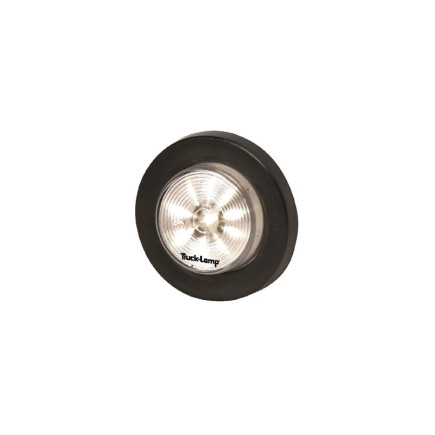 77x10mm - 7 LED White Circle Lens With Gasket -  Flush Mount | Trucklamps