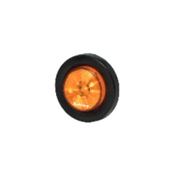 77x10mm - 7 LED Amber Circle Lens With Gasket -  Flush Mount | Trucklamps