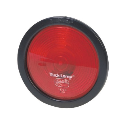 4" - Red Sealed Stop/Tail Lamp -  12V | Trucklamps