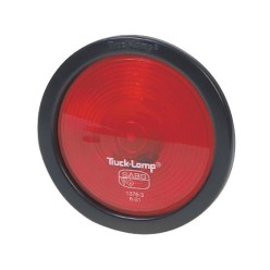 4" - Red Semi-Sealed Stop/Tail Lamp -  12/24V | Trucklamps