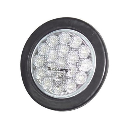 4" - 19 White LED - Clear Lens - Rubber Gasket | Trucklamps