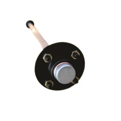 H4 - 40mm x 1200mm - 900kg, Round Un-Braked Axle, (2x Saddles included)  | Henred Leicht