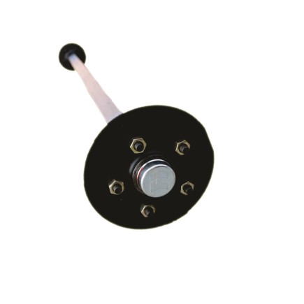 H5 - 45mm x 1800mm - 1600kg, Round Un-Braked Axle, 5 Hole/114 PCD - (2x Saddles included) | Henred Leicht H5 - 45mm x 1800mm - 1600kg, Round Un-Braked Axle, 5 Hole/114 PCD - (2x Saddles included) | Henred Leicht