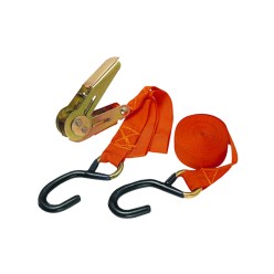 25mm - Tie Down Ratchet With S-Hooks