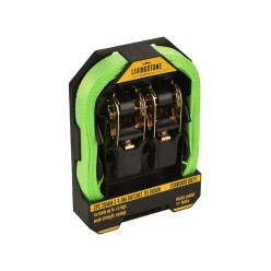 25mm X 4.6m - Standard Ratchet Tie Down Xstrap - 2Pk | Livingstone