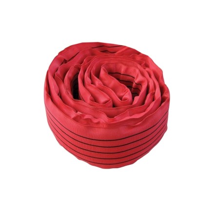 80mm Round Sling Sleeve - Red | Sold Per Meter