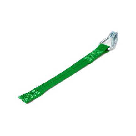 25mm - Tail Piece with J-Hook - Green