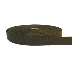 20mm - Lightweight Webbing - Dark Olive | SOLD PER METER