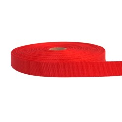 20mm - Lightweight Webbing - Red | SOLD PER METER
