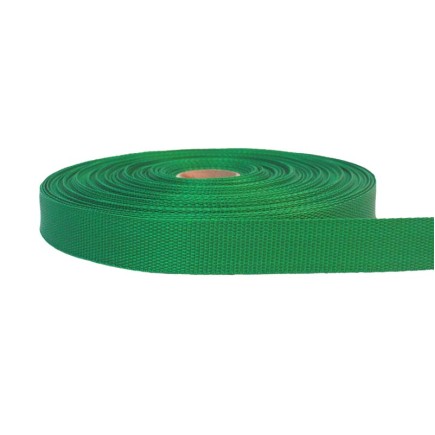 20mm - Lightweight Webbing - Green | SOLD PER METER