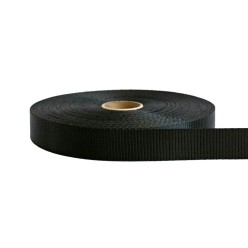 25mm – 2 Ton Industrial Webbing Black | SOLD PER METER
