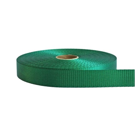 25mm – 2 Ton Industrial Webbing Green | SOLD PER METER