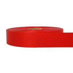 35mm–2 Ton Industrial Webbing Red | SOLD PER METER