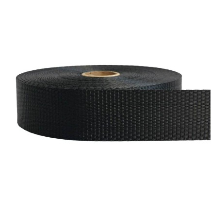 50mm – 3 Ton Industrial Webbing Black | SOLD PER METER