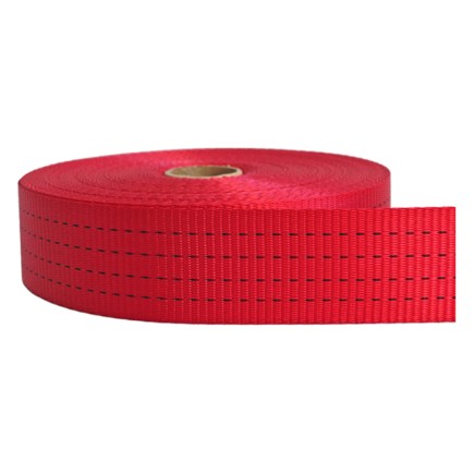 50mm – 5 Ton Industrial Webbing - Red | SOLD PER METER