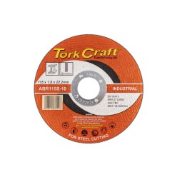 115 x 1.0 x 22.2mm - Cutting Steel Disc - Industrial Metal | Torkcraft 