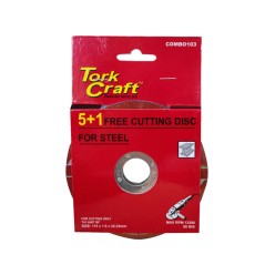 115 x 1.0 x 22.2mm - Steel Cutting Disc  - 5 + 1 Free | Combo 103