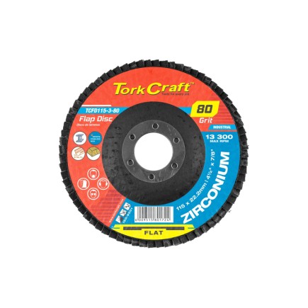 60 Grit - 115mm - Flap Disc - Flat  | Zirconium
